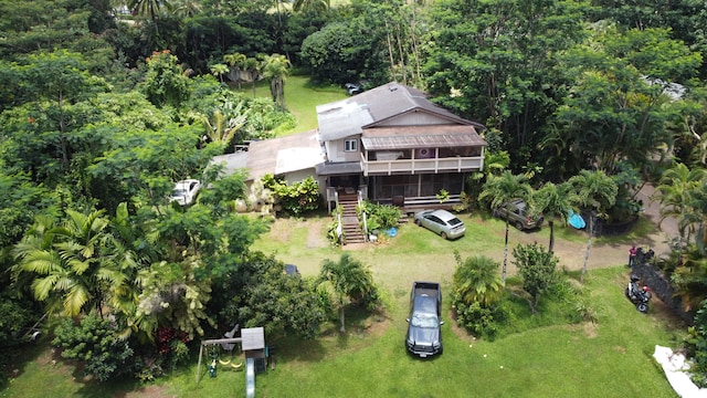 1370 Honoohala Pl, Kapaa, HI 96746 - aerial view of property and surrounding area
