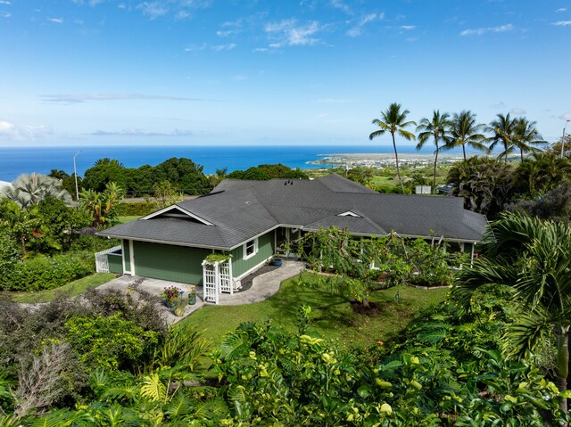 75-679 Kuahiwi Pl, Kailua-Kona, HI 96740 - aerial view of property and surrounding area with a large body of water