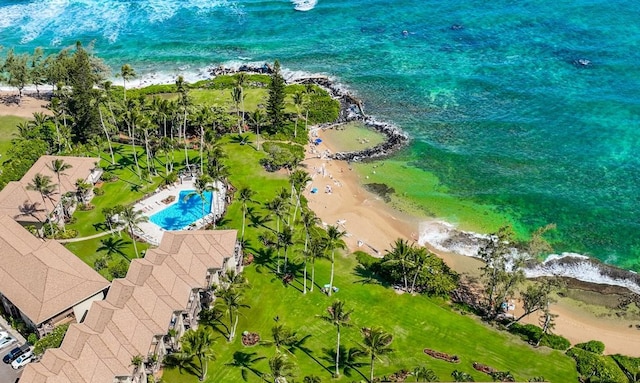 410 Papaloa Rd Unit 225, Kapaa, HI 96746 - bird's eye view of a pool and a large body of water