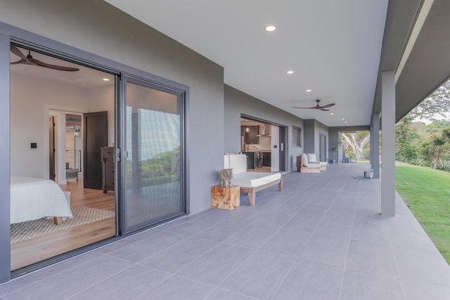 75-650 Halewili Pl, Kailua-Kona, HI 96725 - view of patio / terrace featuring a ceiling fan