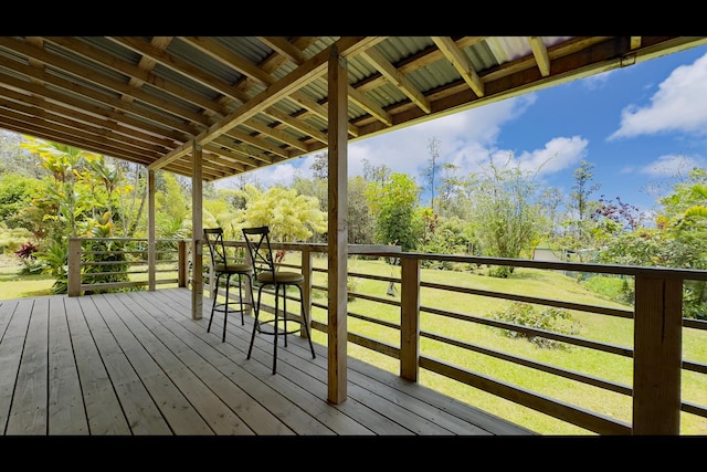11-3250 Lehua St, Mountain View, HI 96771 - view of wooden terrace