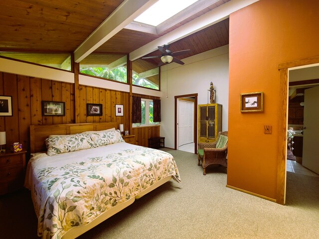 76-6252 Kokoolua Way, Kailua-Kona, HI 96740 - carpeted bedroom featuring wooden ceiling