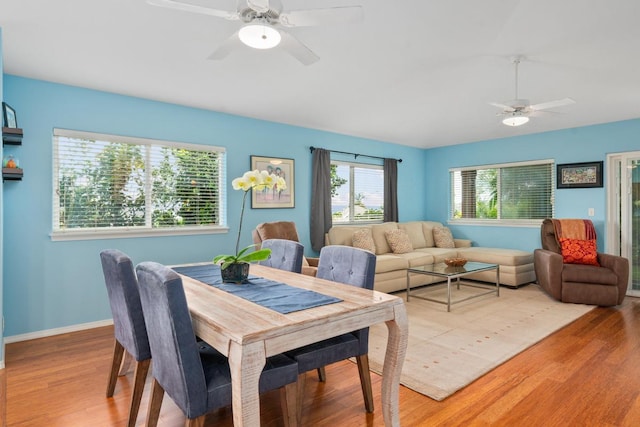 75-650 Mea Lanakila St, Kailua-Kona, HI 96740 - dining space featuring a ceiling fan and light wood-style floors