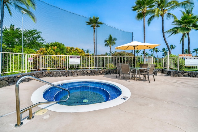 78-7070 Alii Dr Unit E103, Kailua-Kona, HI 96740 - view of pool featuring a hot tub and a patio