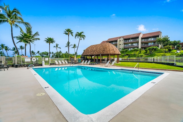 78-7070 Alii Dr Unit E103, Kailua-Kona, HI 96740 - community pool with a gazebo and a patio