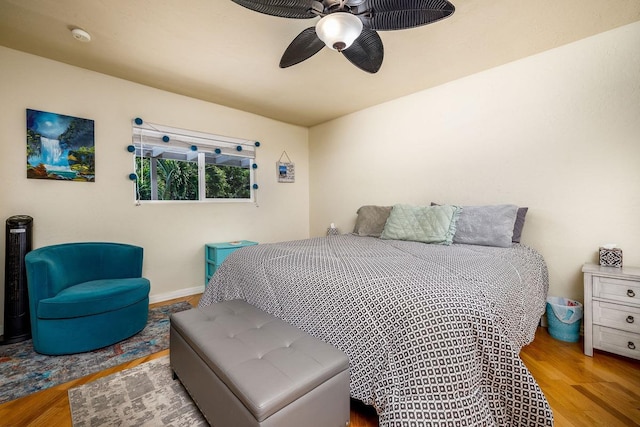 78-7259 Puuloa Rd, Kailua-Kona, HI 96740 - bedroom featuring wood finished floors and a ceiling fan
