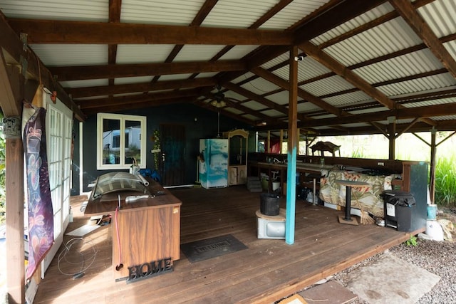 16-2041 Emerald Dr, Pahoa, HI 96778 - view of wooden deck