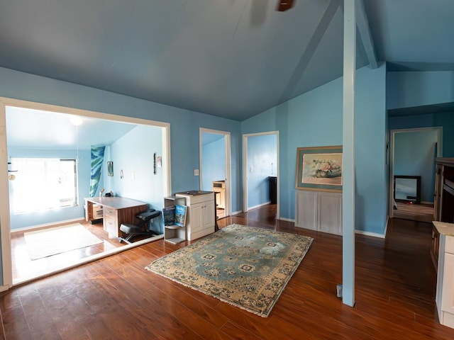 16-2041 Emerald Dr, Pahoa, HI 96778 - office featuring dark wood finished floors and baseboards