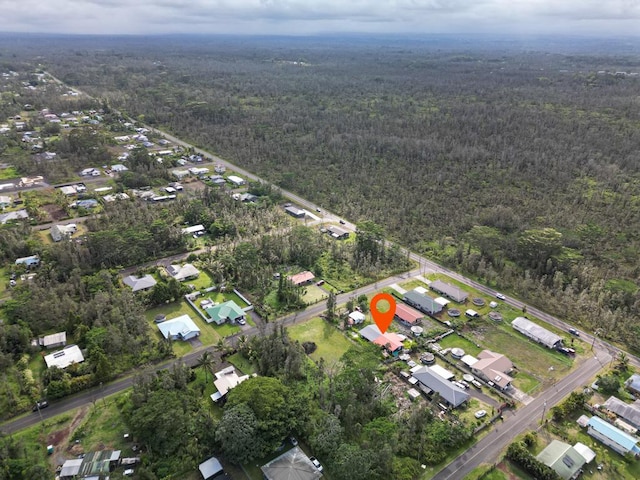 16-2041 Emerald Dr, Pahoa, HI 96778 - aerial view of property's location featuring a forest and nearby suburban area