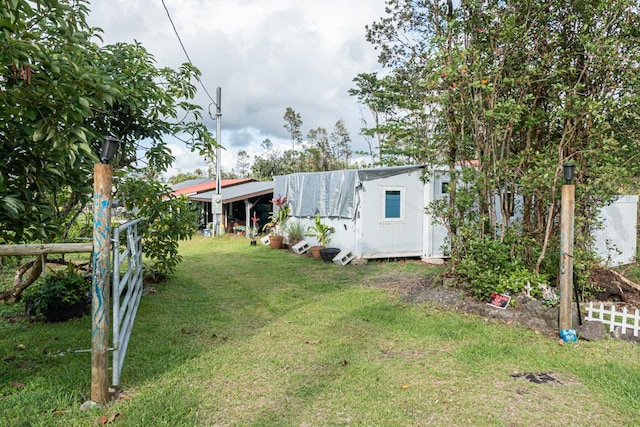16-2041 Emerald Dr, Pahoa, HI 96778 - view of yard with an outbuilding