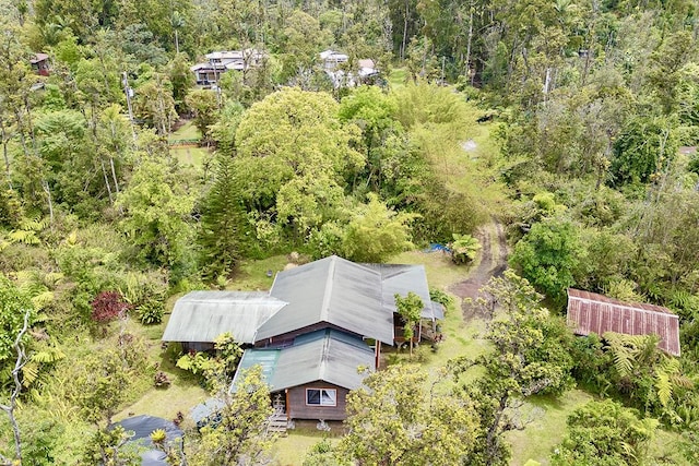 13-1312 Malama St, Pahoa, HI 96778 - aerial view of property and surrounding area with a heavily wooded area