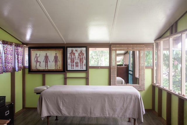 15-2045 8th Ave, Keaau, HI 96749 - bedroom with lofted ceiling and wood finished floors