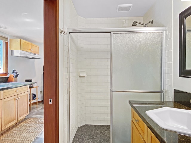 76-6323 Mahuahua Pl, Kailua-Kona, HI 96740 - full bath featuring vanity and a shower stall