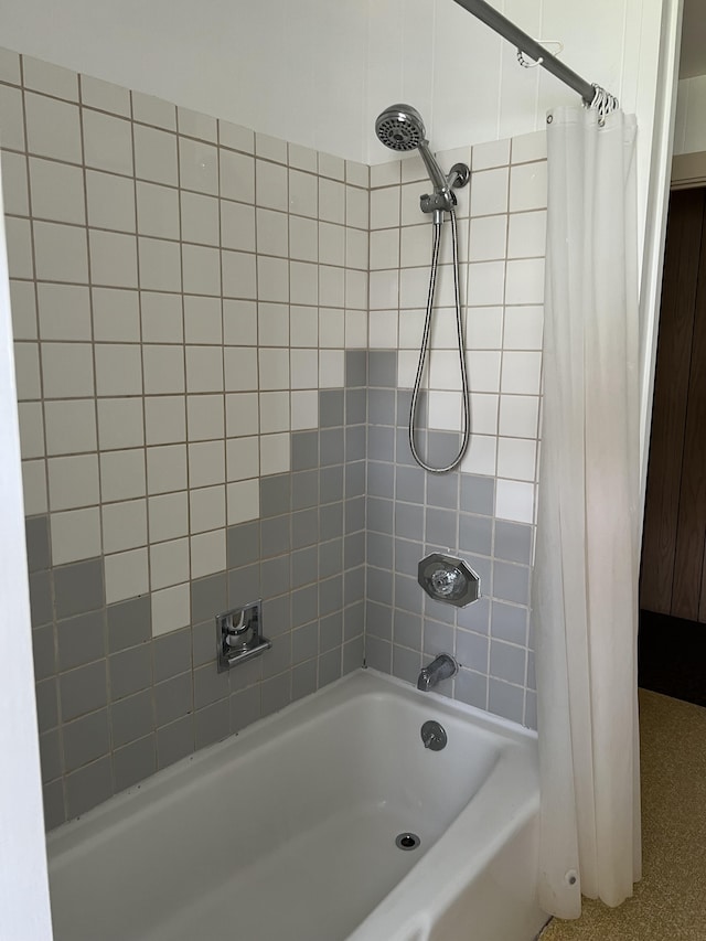 90 Santos St, Hilo, HI 96720 - bathroom with shower / bathtub combination with curtain