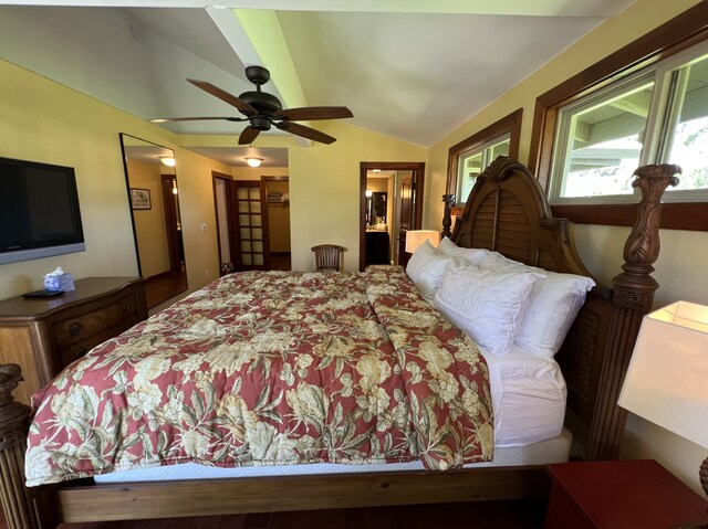 4892 Pepelani Lp, Princeville, HI 96722 - bedroom featuring connected bathroom and a ceiling fan