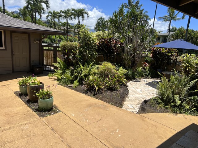 4892 Pepelani Lp, Princeville, HI 96722 - view of patio / terrace featuring a gate