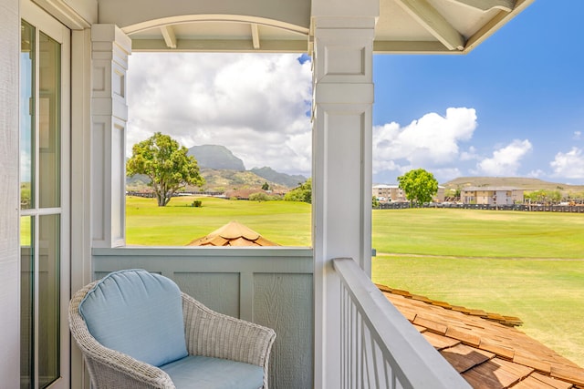 2758 Milo Hae Lp, Koloa, HI 96756 - balcony with a mountain view and view of golf course