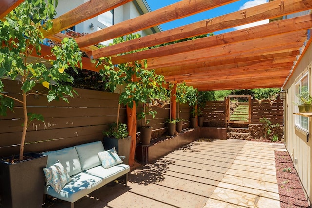 68-1846 Puu Nui St, Waikoloa, HI 96738 - fenced backyard featuring a pergola and a patio area