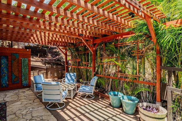 68-1846 Puu Nui St, Waikoloa, HI 96738 - view of patio / terrace with a pergola