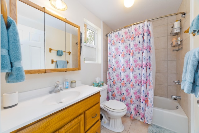 92-8618 Orchid Pkwy, Ocean View, HI 96737 - full bath featuring vanity, tile patterned flooring, and shower / tub combo with curtain