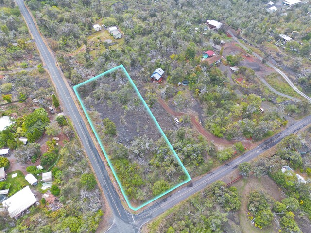 92-8618 Orchid Pkwy, Ocean View, HI 96737 - aerial view of property's location with property boundaries highlighted