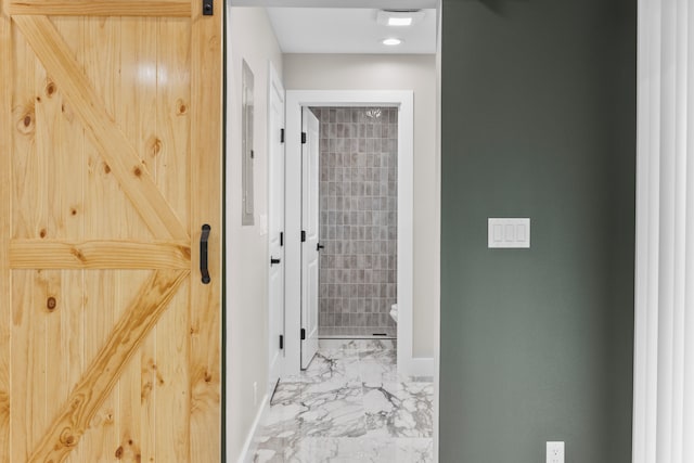 15-1571 19th Ave, Keaau, HI 96749 - hall with marble look tile flooring and baseboards