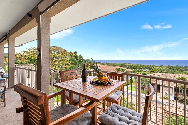 75-346 Hualalai Rd Unit B303, Kailua-Kona, HI 96740 - balcony featuring outdoor dining area