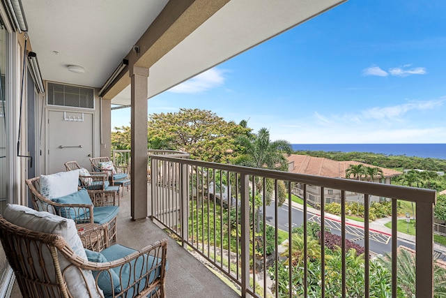75-346 Hualalai Rd Unit B303, Kailua-Kona, HI 96740 - balcony with a water view