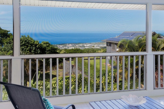 75-795 Hiona St, Kailua-Kona, HI 96740 - balcony featuring a water view