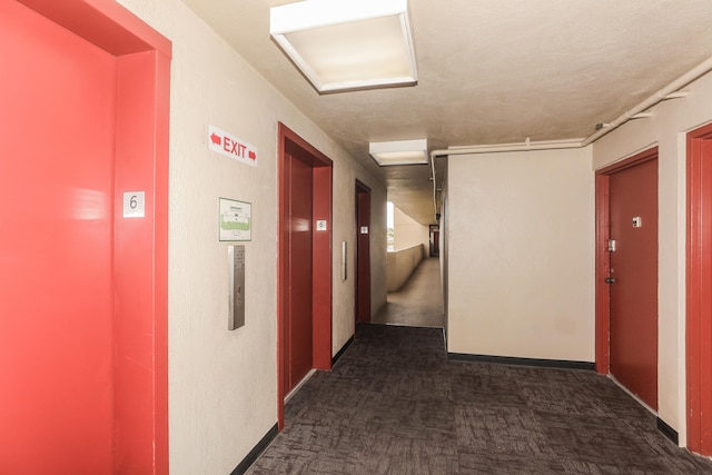 2916 Date St Unit 6F, Honolulu, HI 96816 - hall with dark colored carpet