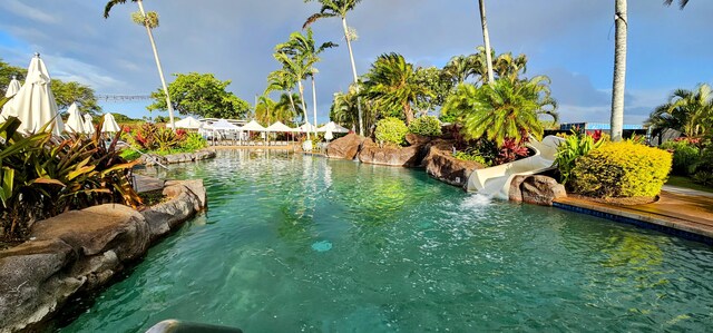 2253 Poipu Rd Unit 42, Koloa, HI 96756 - swimming pool with a water slide
