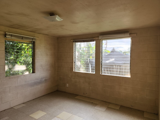 15-1724 22nd Ave, Keaau, HI 96749 - unfurnished room with light floors and concrete block wall