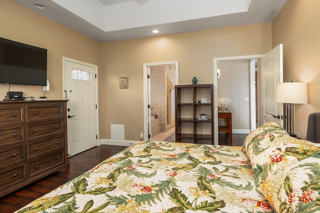 71-1861 Puu Lani Loop, Kailua-Kona, HI 96740 - bedroom featuring dark wood-style flooring and recessed lighting