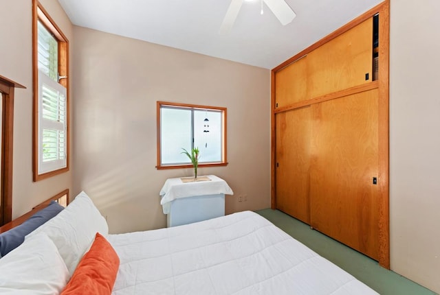 1436 Maikalani St, Hilo, HI 96720 - bedroom featuring a closet and ceiling fan