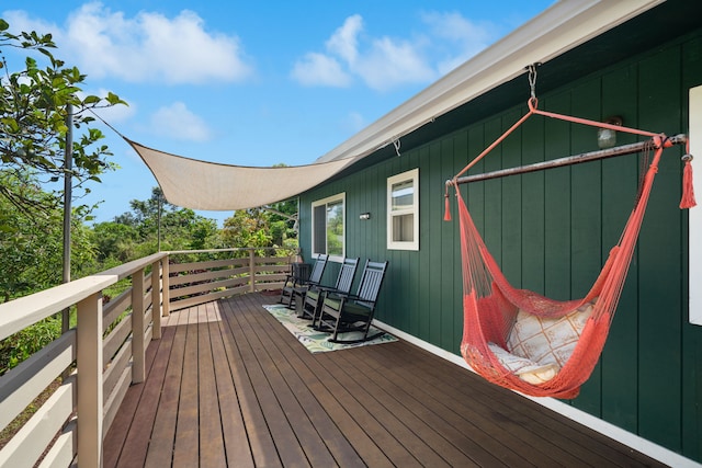 6100 Kawaihau Rd, Kapaa, HI 96746 - view of wooden terrace
