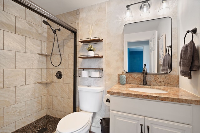 6100 Kawaihau Rd, Kapaa, HI 96746 - full bathroom featuring vanity and a tile shower