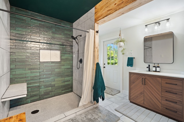 6100 Kawaihau Rd, Kapaa, HI 96746 - full bath with vanity and tiled shower