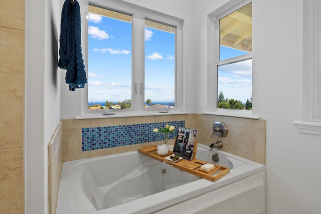 68-3543 Aaka Pl, Waikoloa, HI 96738 - full bathroom featuring a whirlpool tub and healthy amount of natural light