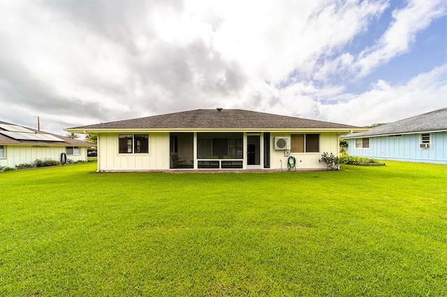 321 Noelani Loop, Hilo, HI 96720 - back of property featuring a yard and a sunroom