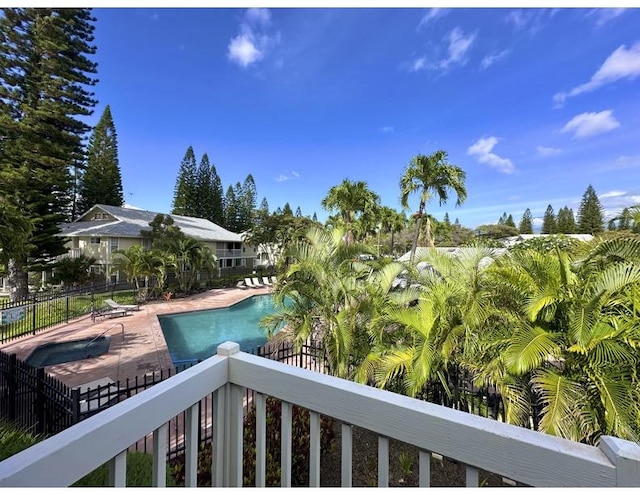 68-3883 Lua Kula St Unit 707, Waikoloa, HI 96738 - balcony with view of pool area