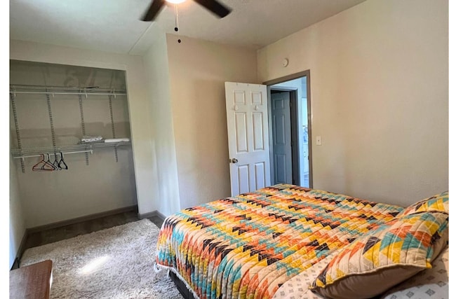 50 Maile St Unit A3, Hilo, HI 96720 - bedroom featuring a closet and ceiling fan