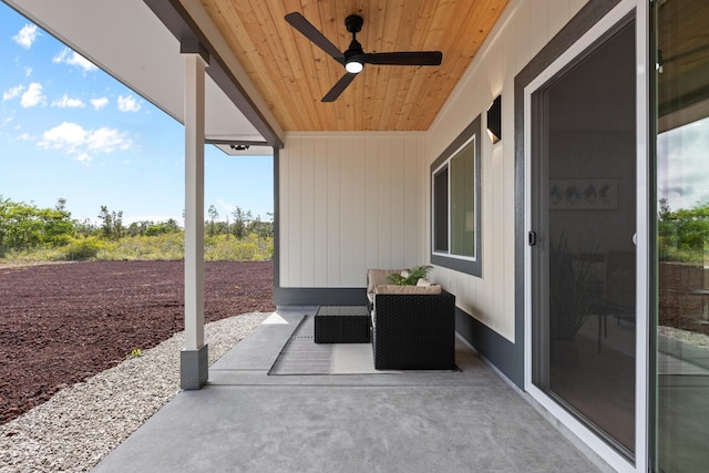 15-1628 Loke Rd, Keaau, HI 96749 - view of patio with ceiling fan