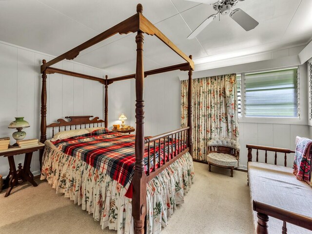 86-4190 Hookena Beach Rd, Captain Cook, HI 96704 - bedroom featuring carpet flooring and a ceiling fan