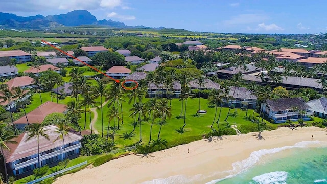 2253 Poipu Rd Unit 28, Koloa, HI 96756 - aerial view of residential area featuring a mountainous background