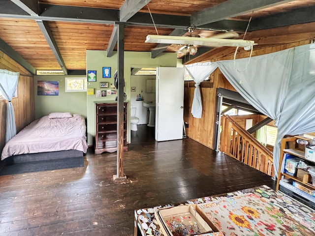 15-1414 18th Ave, Keaau, HI 96749 - bedroom featuring hardwood / wood-style floors and wood ceiling