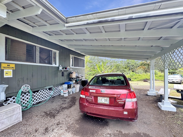 15-1414 18th Ave, Keaau, HI 96749 - view of parking / parking lot with an attached carport