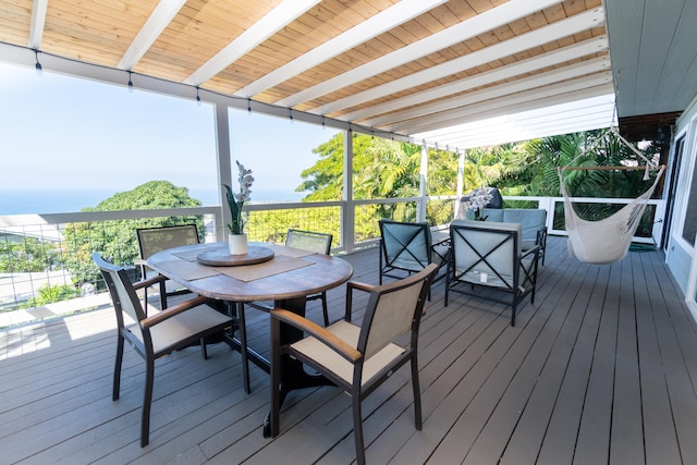 77-6452 Leilani St, Kailua-Kona, HI 96740 - deck featuring outdoor dining area
