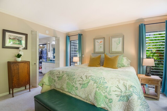 3920 Wyllie Rd Unit 6A, Princeville, HI 96722 - bedroom featuring carpet floors and ornamental molding