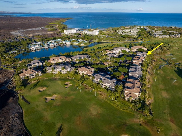 69-200 Pohakulana Pl Unit H22, Waikoloa, HI 96738 - view of property location featuring a large body of water, nearby suburban area, and a golf course