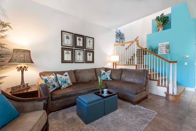 68-1118 N Kaniku Dr Unit 2404, Kamuela, HI 96743 - living area featuring stairs and baseboards